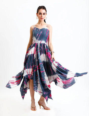 SHIBORI HANDKERCHIEF DRESS