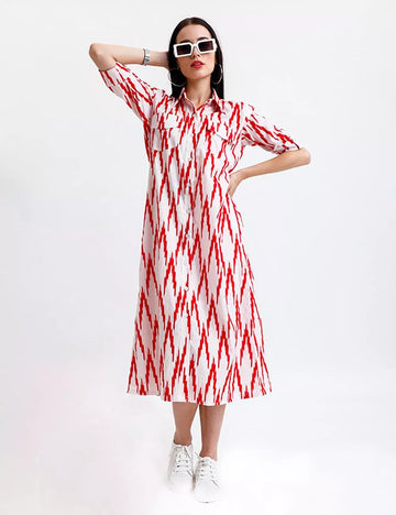 SHIRT DRESS WITH POCKETS