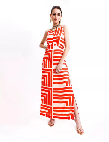 Geometrical Straight Dress