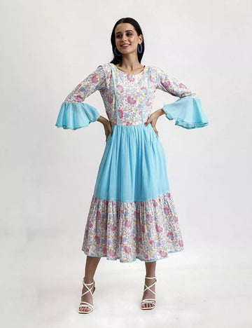 Printed Cotton Dress