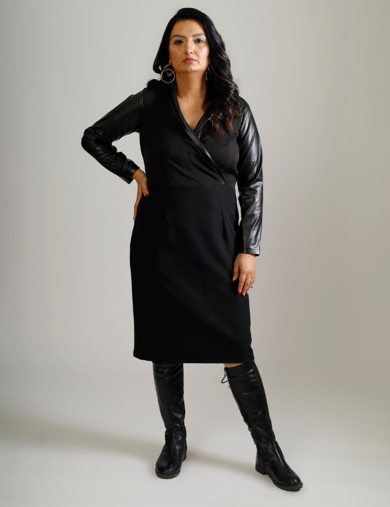 Black Leather Dress