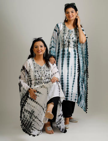 Tye and Dye Kaftan Set