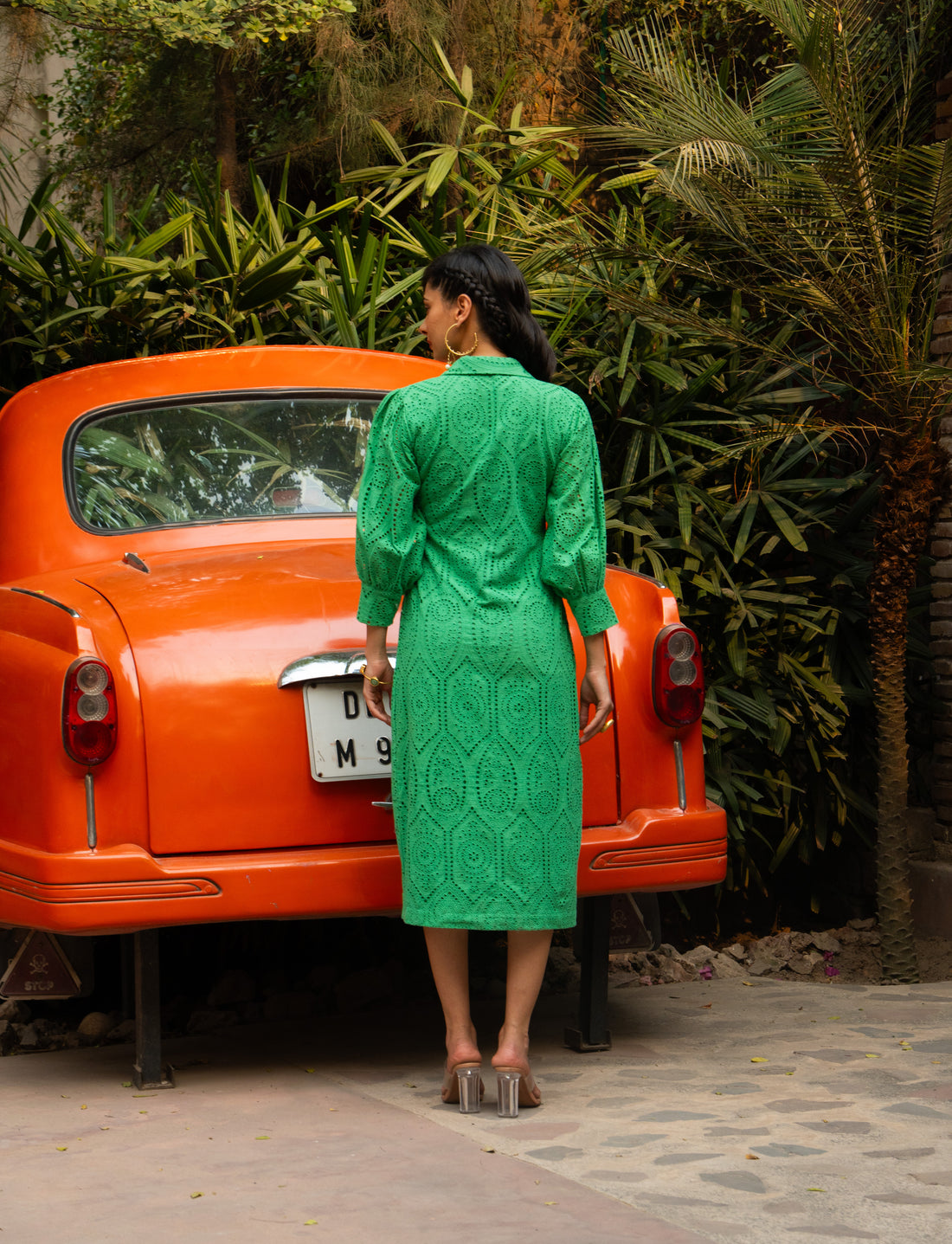 Hakoba Shirt Dress with Pocket