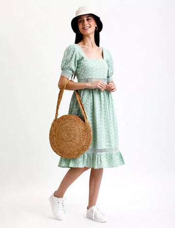 Embroidered Chikankari Dress