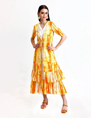 TIE AND DYE COTTON DRESS (SET OF 2)