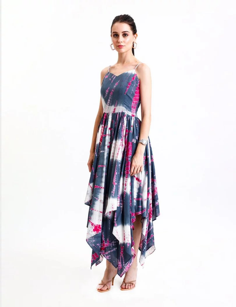 SHIBORI HANDKERCHIEF DRESS