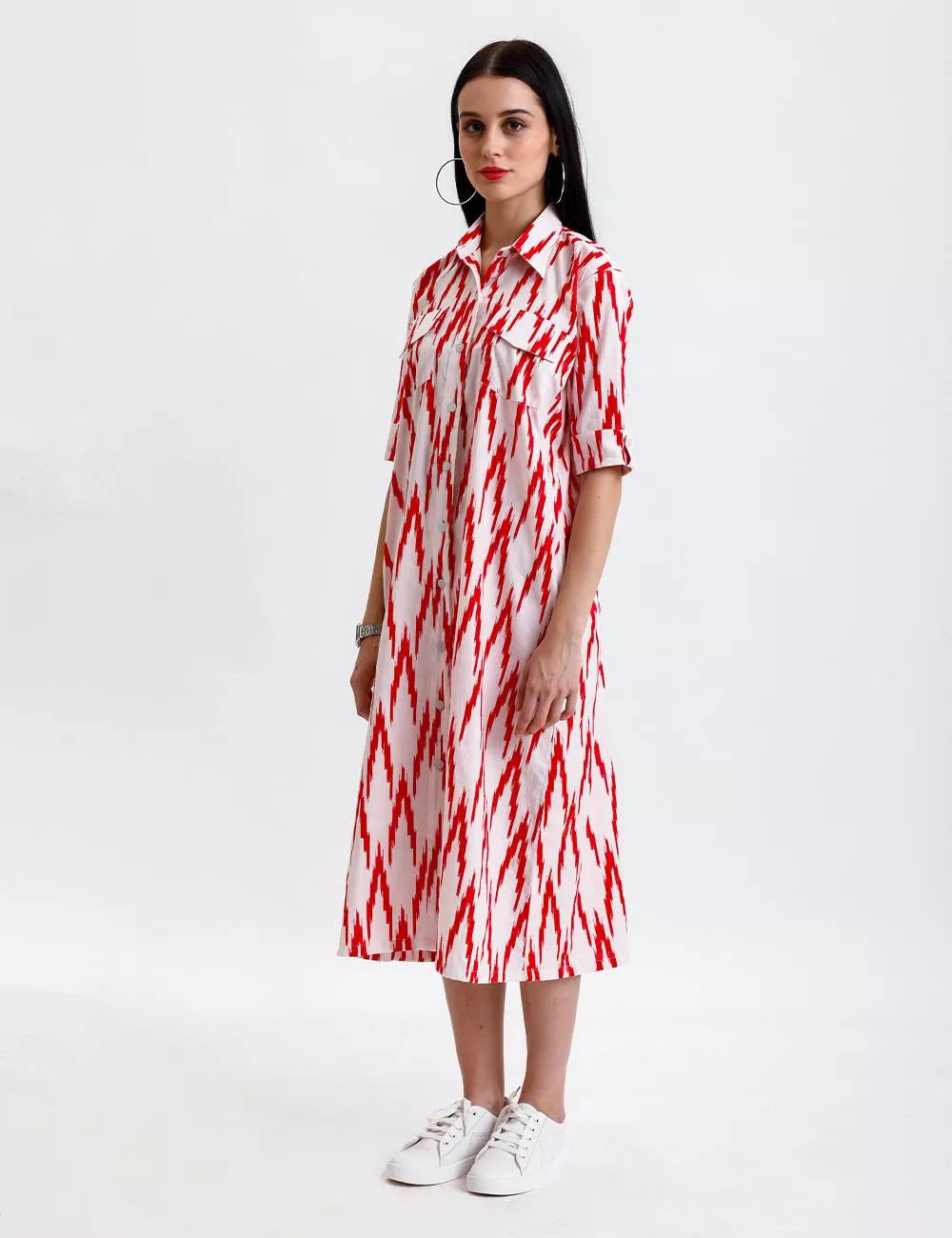 SHIRT DRESS WITH POCKETS