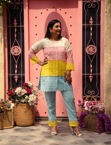 Candy Colour Blocking Co-Ord Set