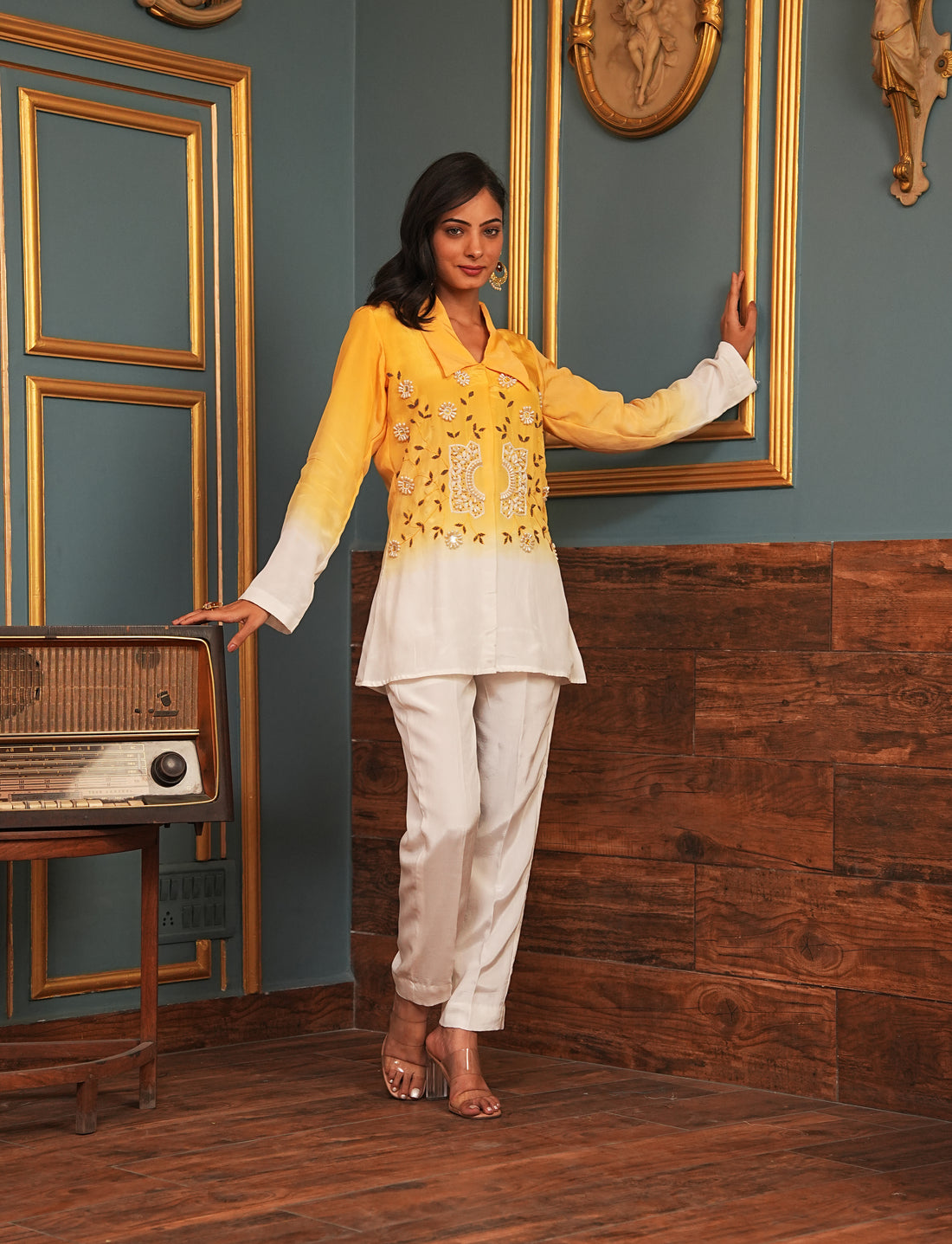 Embroidery Ombre Co-ord Set