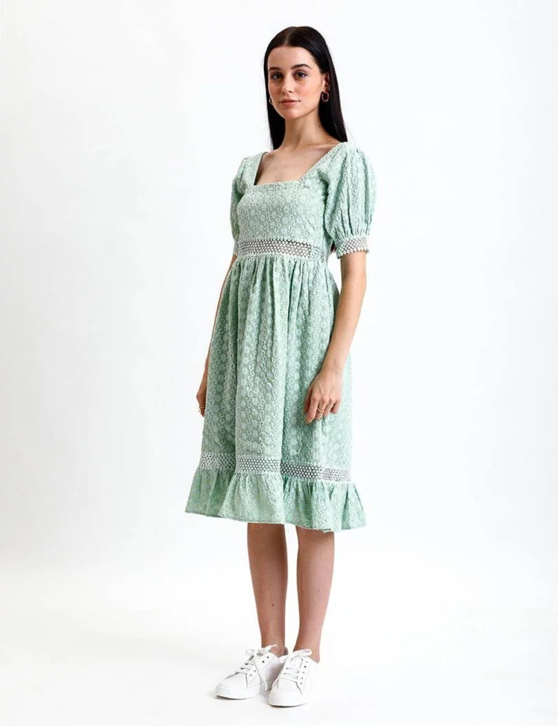 Embroidered Chikankari Dress