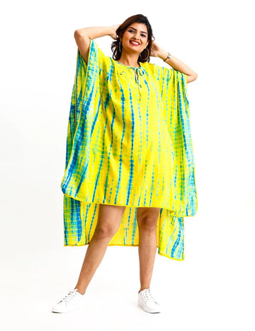 SHIBORI LOW HIGH KAFTAN