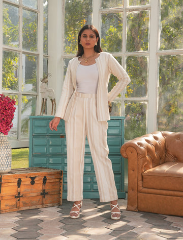Tweed Tailored: Blazer & Trouser Set