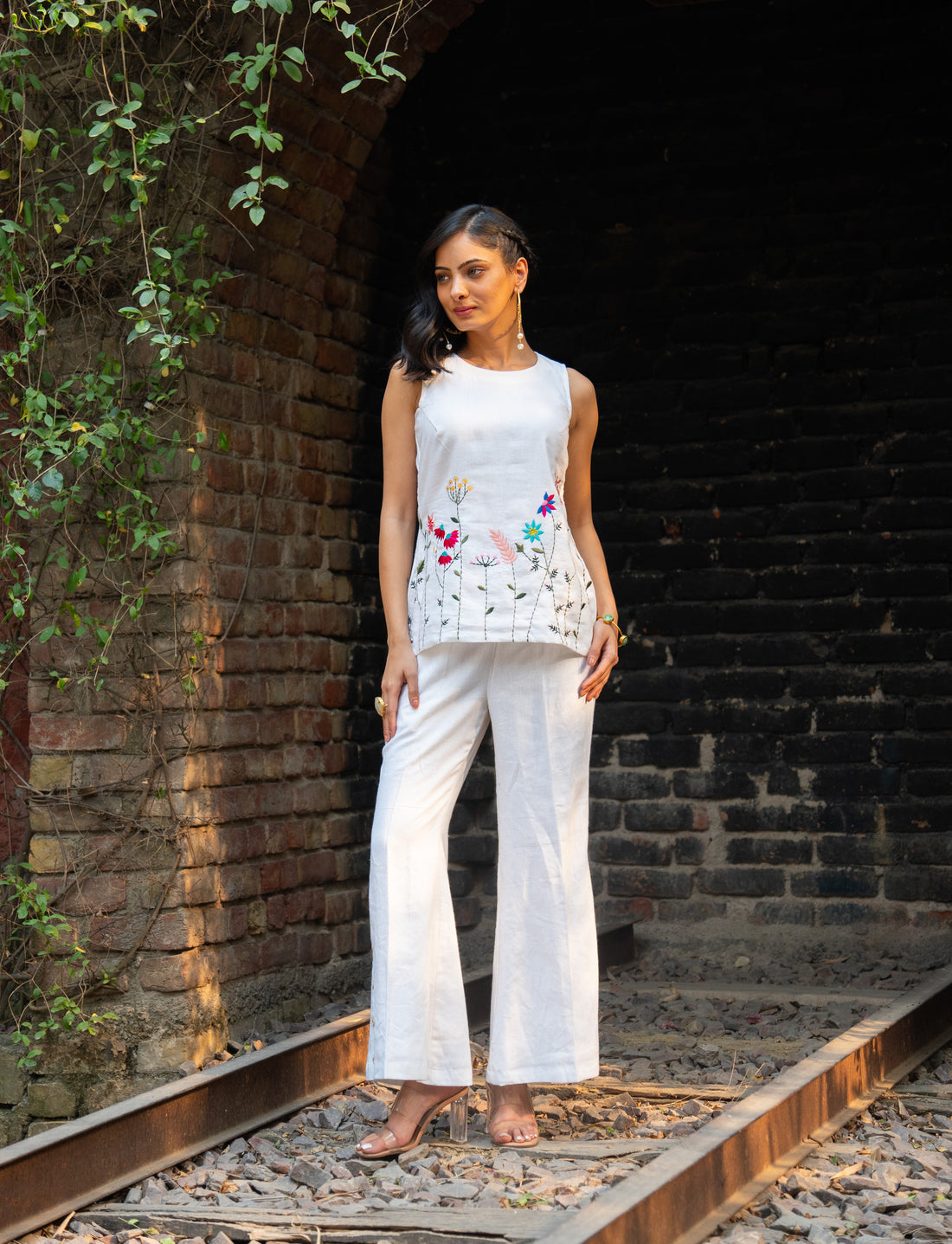 Embroidery Linen Co-Ord Set