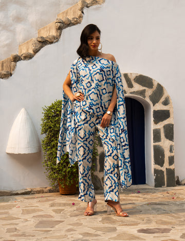 Printed Cape Style Co-ord