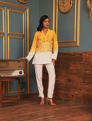 Embroidery Ombre Co-ord Set