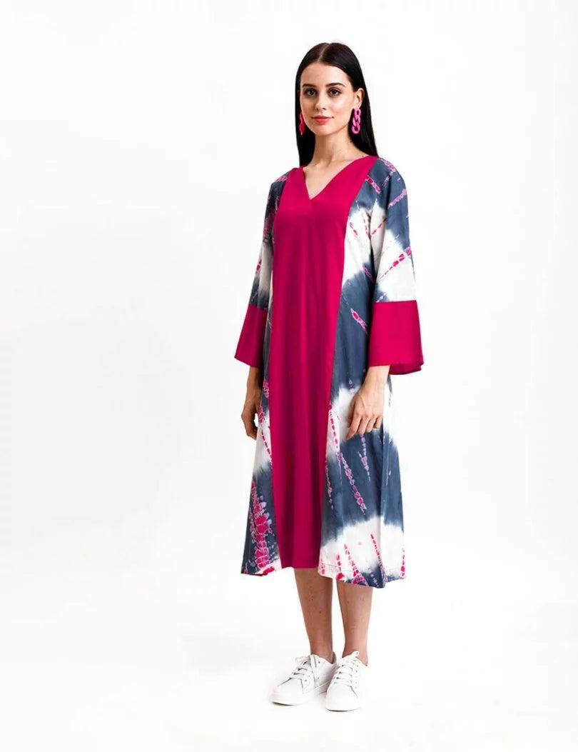 A-line Shibori Dress