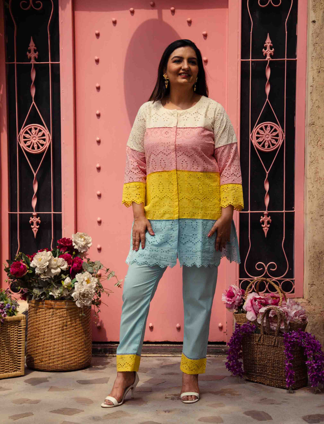 Candy Colour Blocking Co-Ord Set