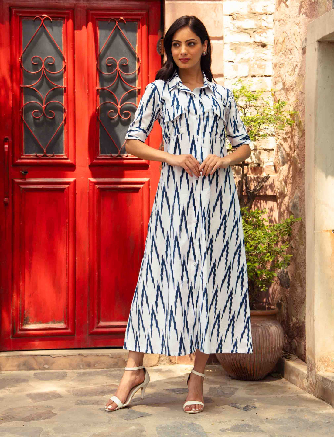 Shirt Dress with Pockets