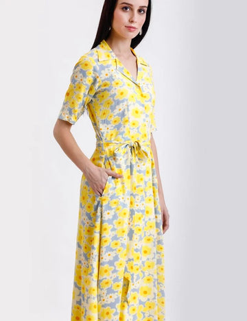 COLLAR SHIRT DRESS