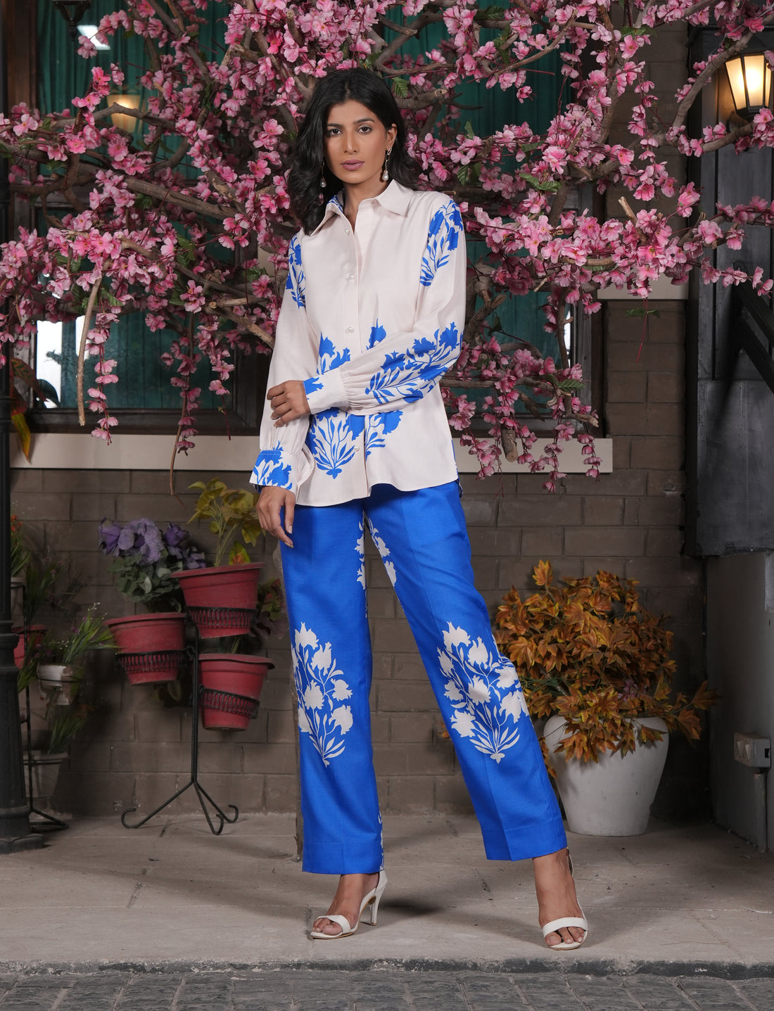 Indigo Bloom Co-ord Set