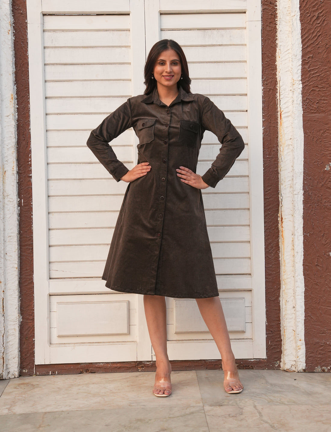 Cauterize Shirt Dress