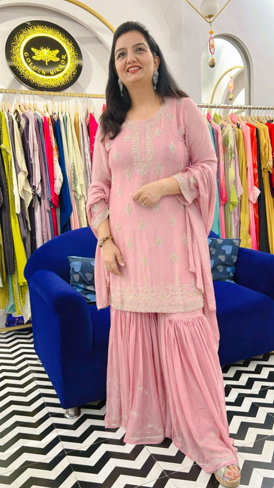 Pastel Charm Sharara set