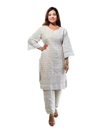 Chikankari Kurta With Pant