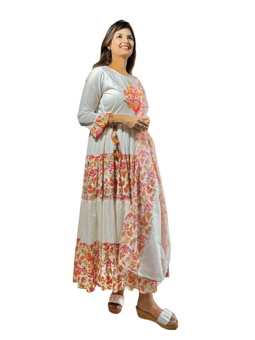 Tiered A - Line Kurta