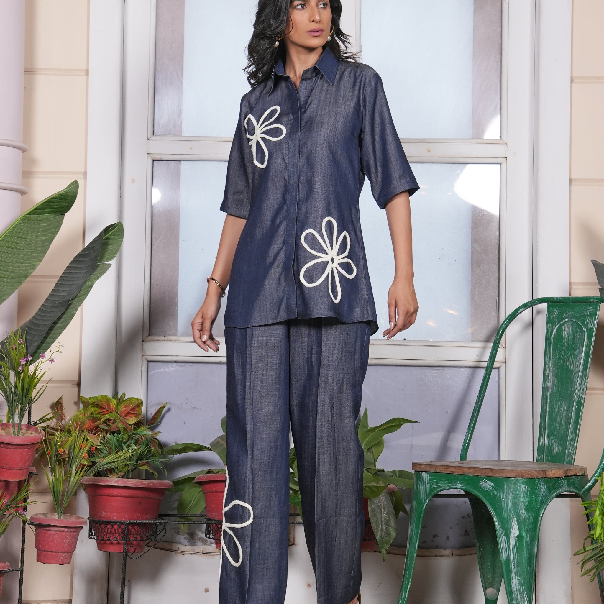 MIDNIGHT BLOOM COORD SET