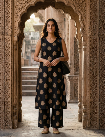 Heer Leaf Kurta Set