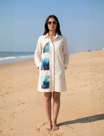 ABSTRACT PANEL DRESS