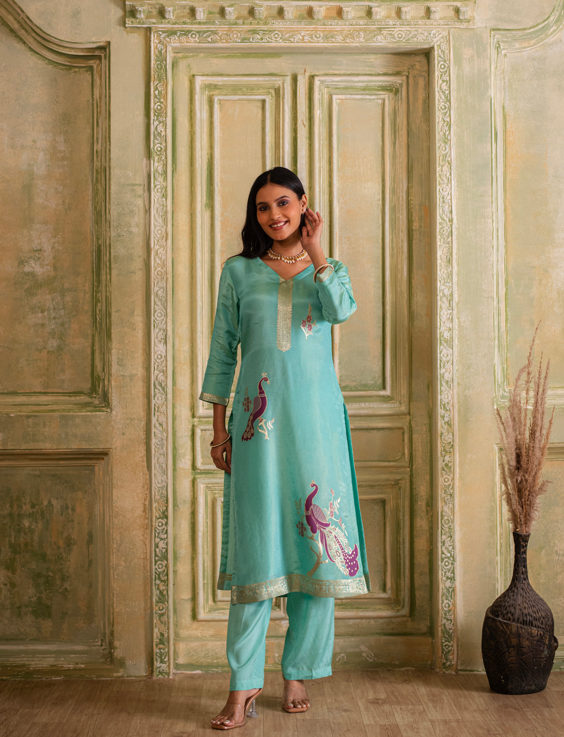 Mayurrekha Silk Suit Set