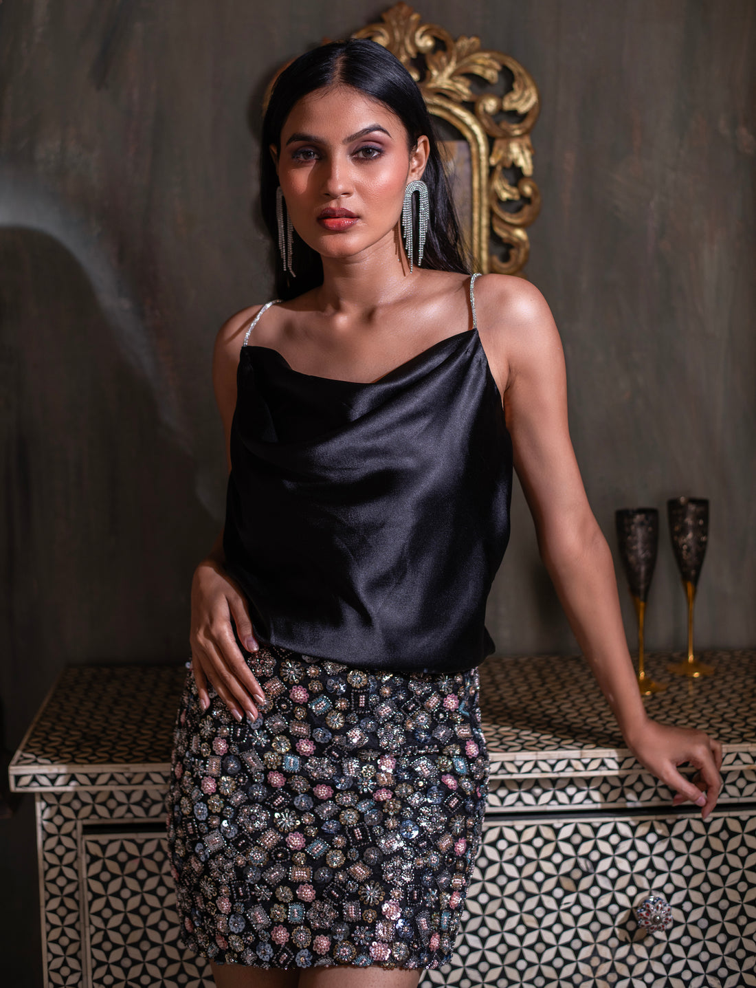Glimmer Sequin Skirt