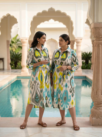 Summer Ikkat Story Dress
