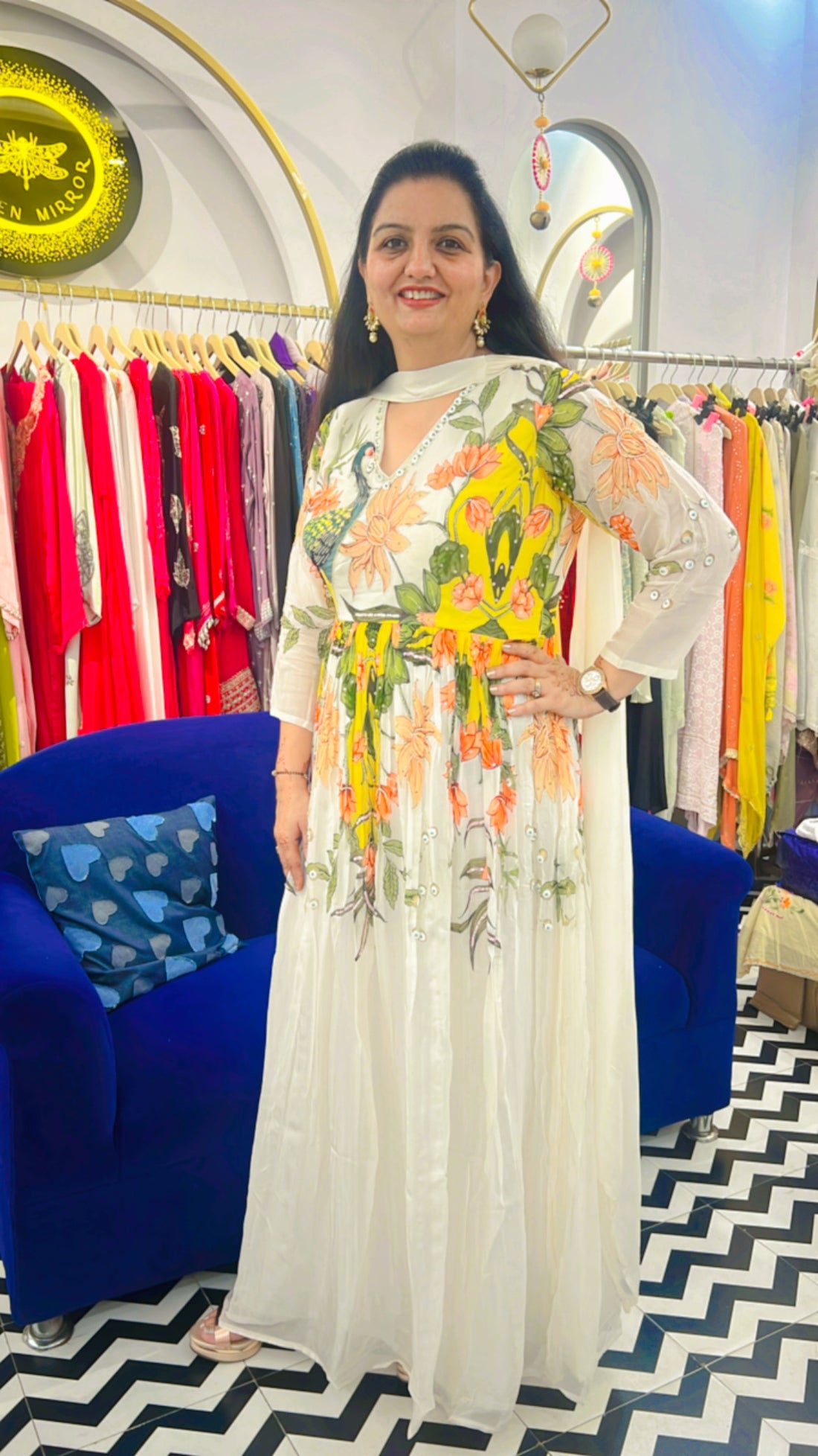 Peacock Anarkali