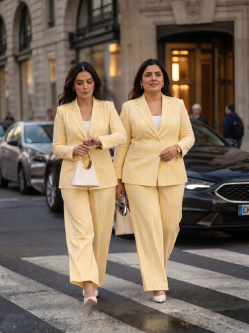 Lemon sunshine blazer set