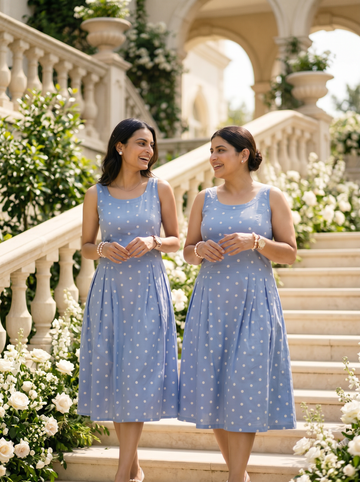 Vintage Polka Summer Dress