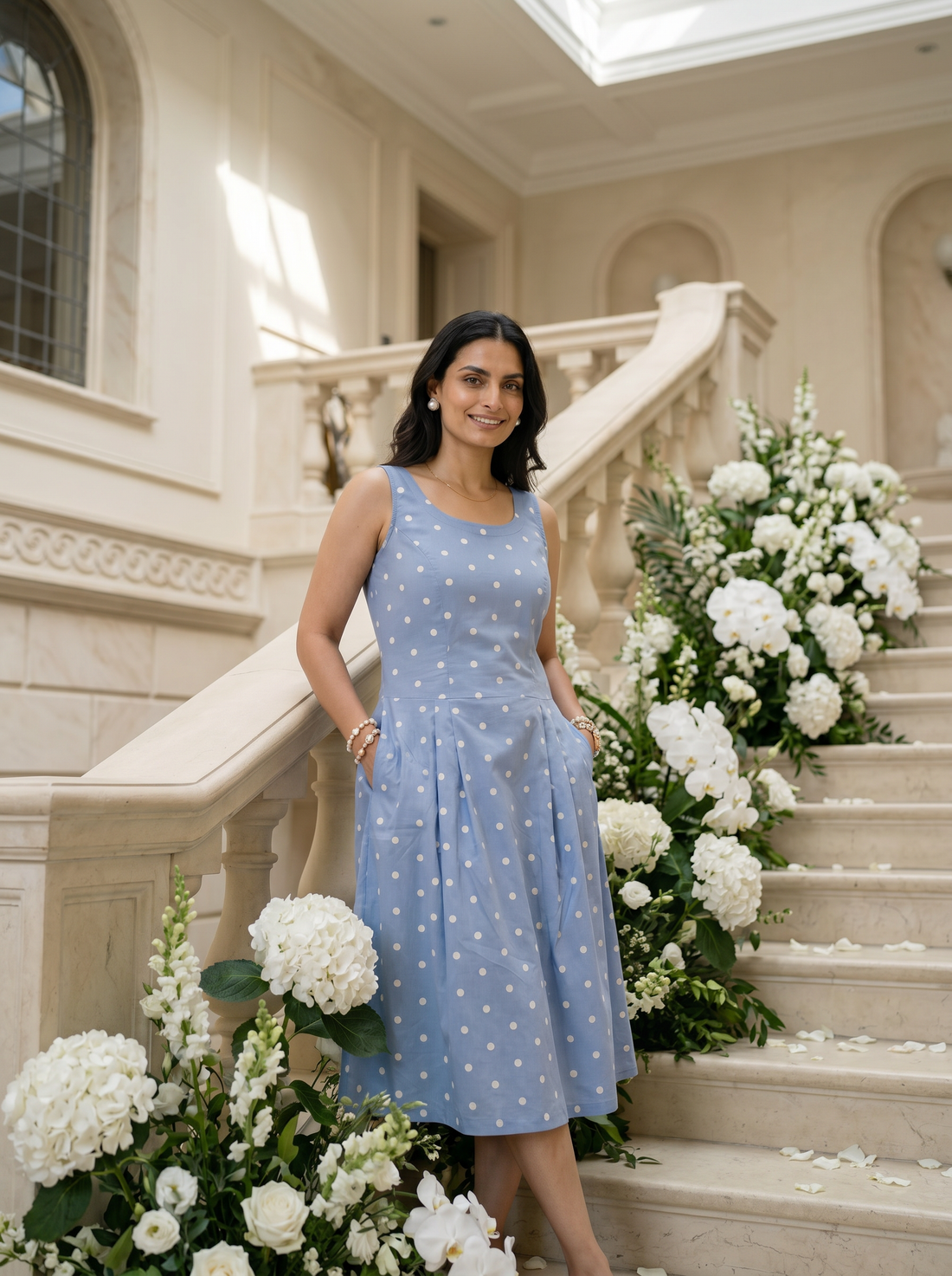 Vintage Polka Summer Dress
