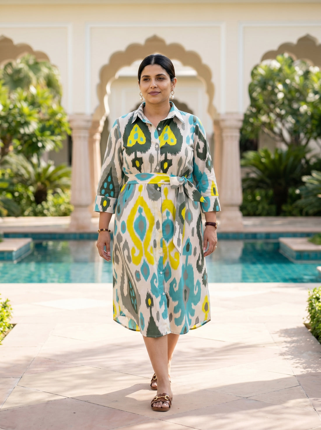 Summer Ikkat Story Dress