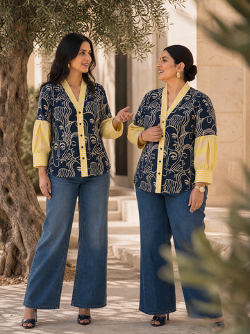 Cotton Abstract Printed Shirt