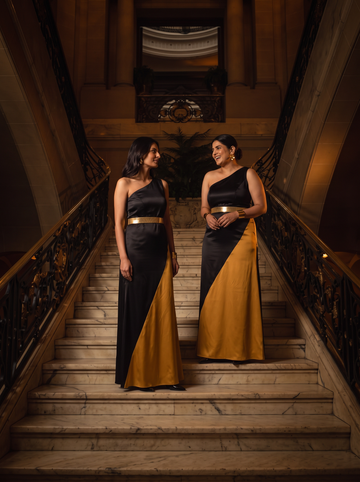 Midnight Gold Gown